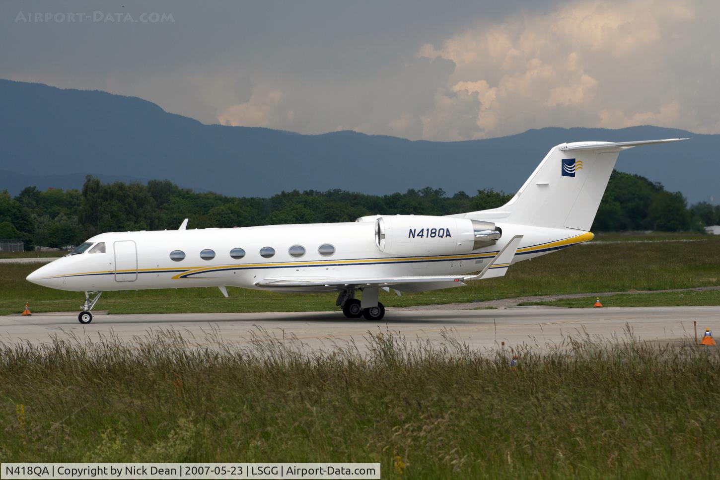 N418QA, 1987 Gulfstream Aerospace Gulfstream IV C/N 1018, LSGG