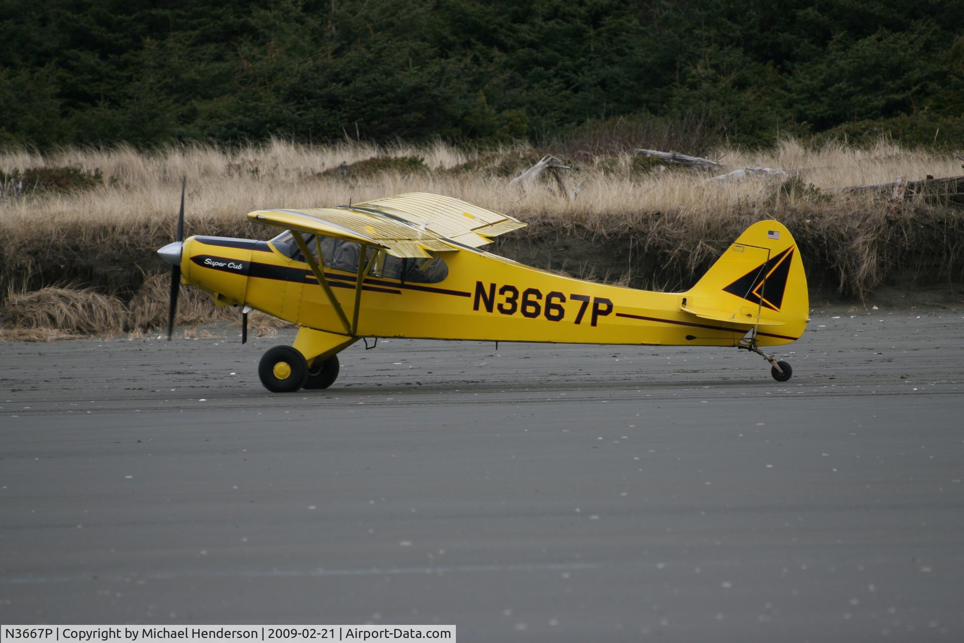 N3667P, 1955 Piper PA-18A-150 Super Cub C/N 18-4624, At Copalis Beach, WA