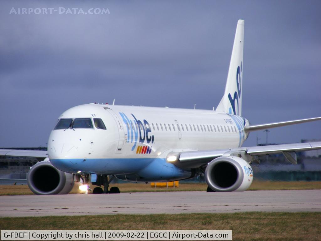 G-FBEF, 2007 Embraer 195LR (ERJ-190-200LR) C/N 19000104, flybe