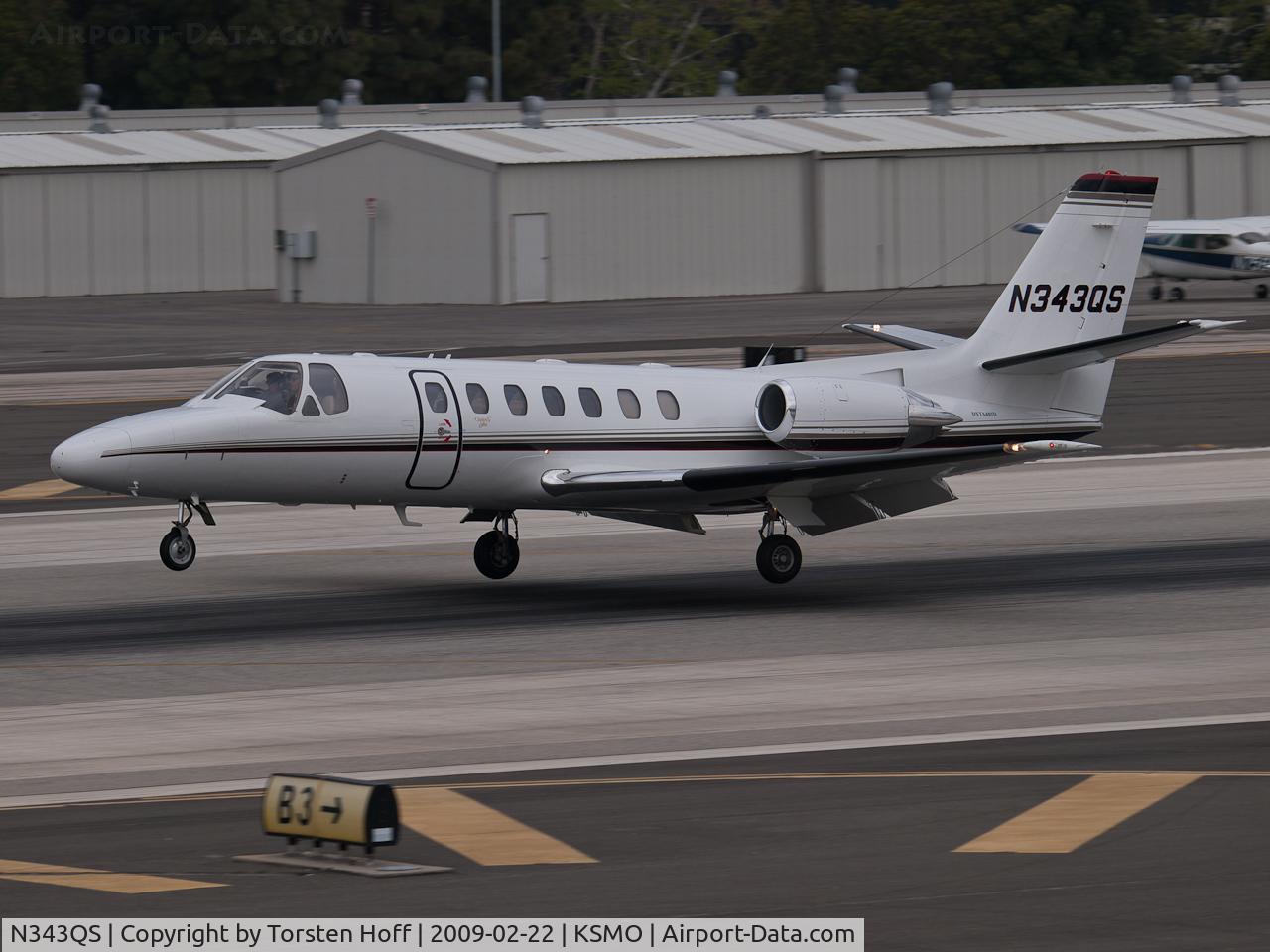 N343QS, 1997 Cessna 560 Citation Ultra C/N 560-0444, N343QS arriving on RWY 21