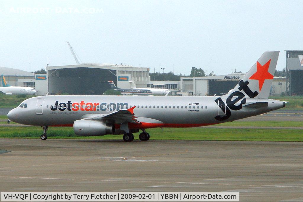 VH-VQF, 2008 Airbus A320-232 C/N 3474, Jetstar A320 at Brisbane