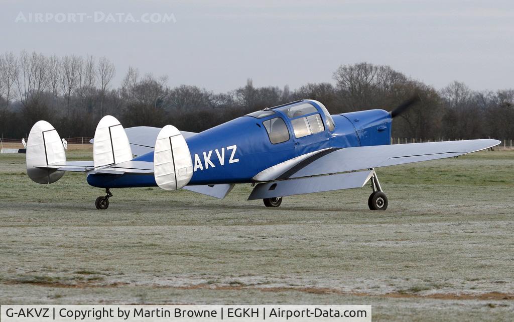 G-AKVZ, 1945 Miles M38 Messenger 4B C/N 6352, Classic visitor to EGKH