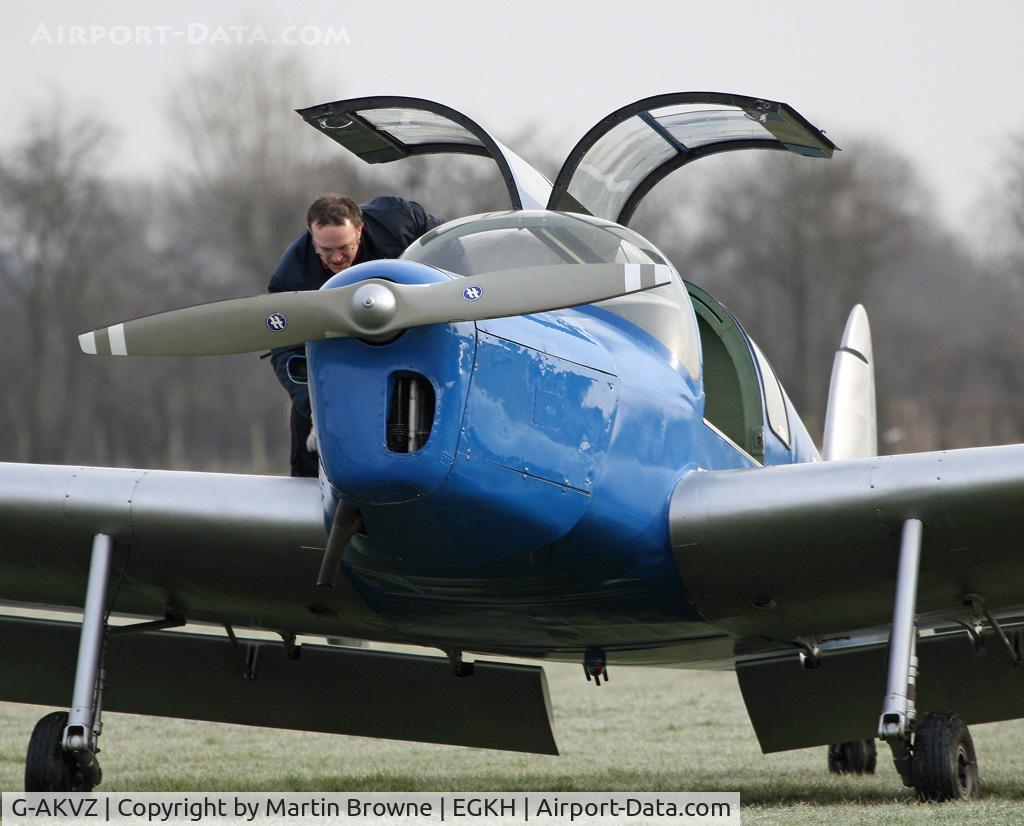 G-AKVZ, 1945 Miles M38 Messenger 4B C/N 6352, Classic visitor to EGKH