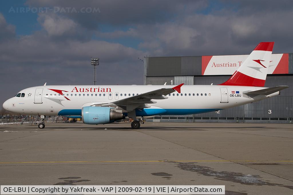 OE-LBU, 2001 Airbus A320-214 C/N 1478, Austrian Airlines Airbus 320