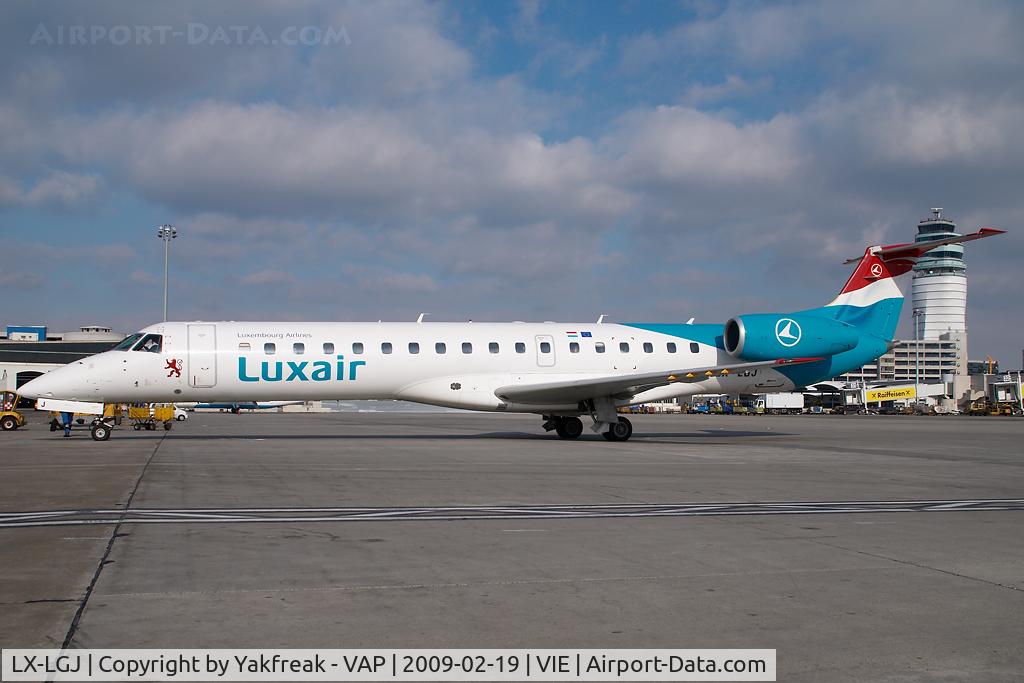 LX-LGJ, 2001 Embraer EMB-145LU (ERJ-145LU) C/N 145395, Luxair Embraer 145