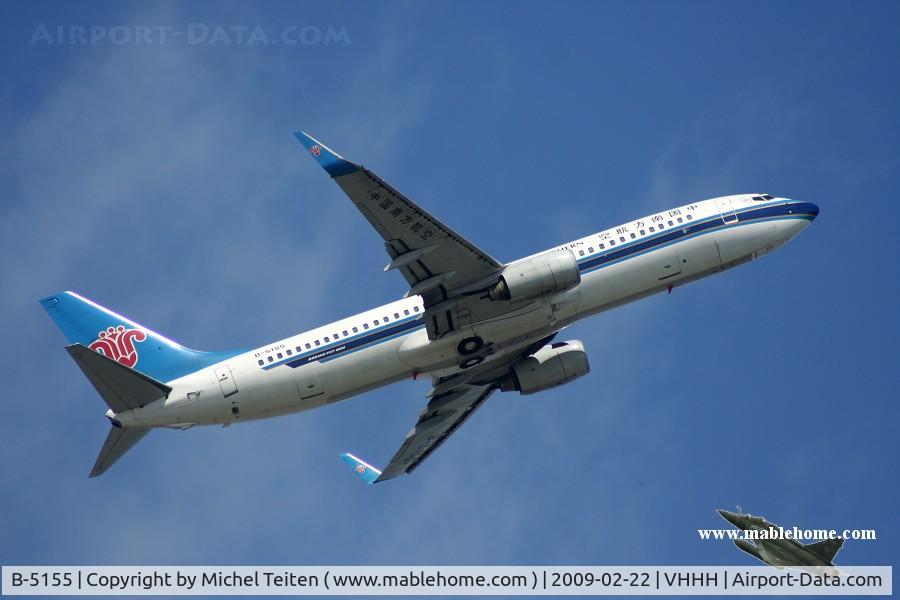 B-5155, 2001 Boeing 737-8K5 C/N 30783, China Southern Airlines