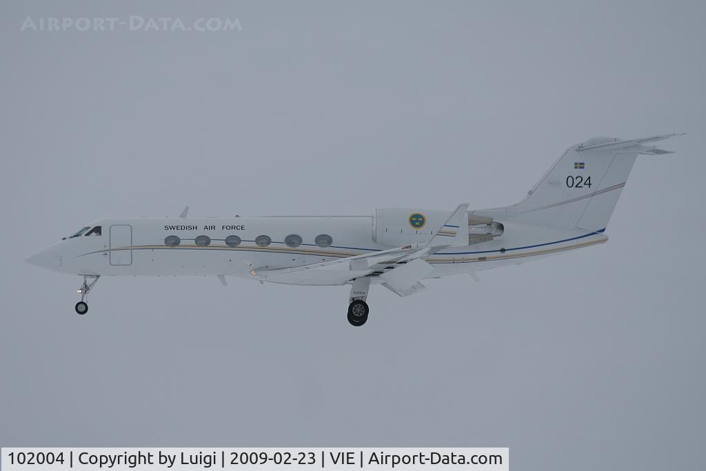 102004, Gulfstream Aerospace Tp102C (Gulfstream IV) C/N 1274, Swedish Air Force
