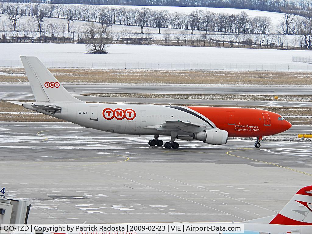 OO-TZD, 1983 Airbus A300B4-203(F) C/N 247, Operating an Alitalia Cargo flight from Vienna to Liege