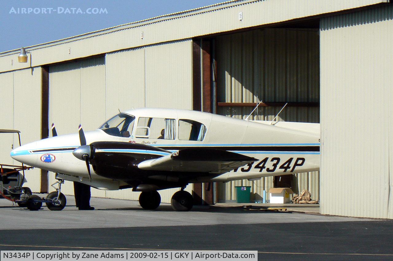 N3434P, 1958 Piper PA-23 C/N 23-1401, At Arlington Municipal
