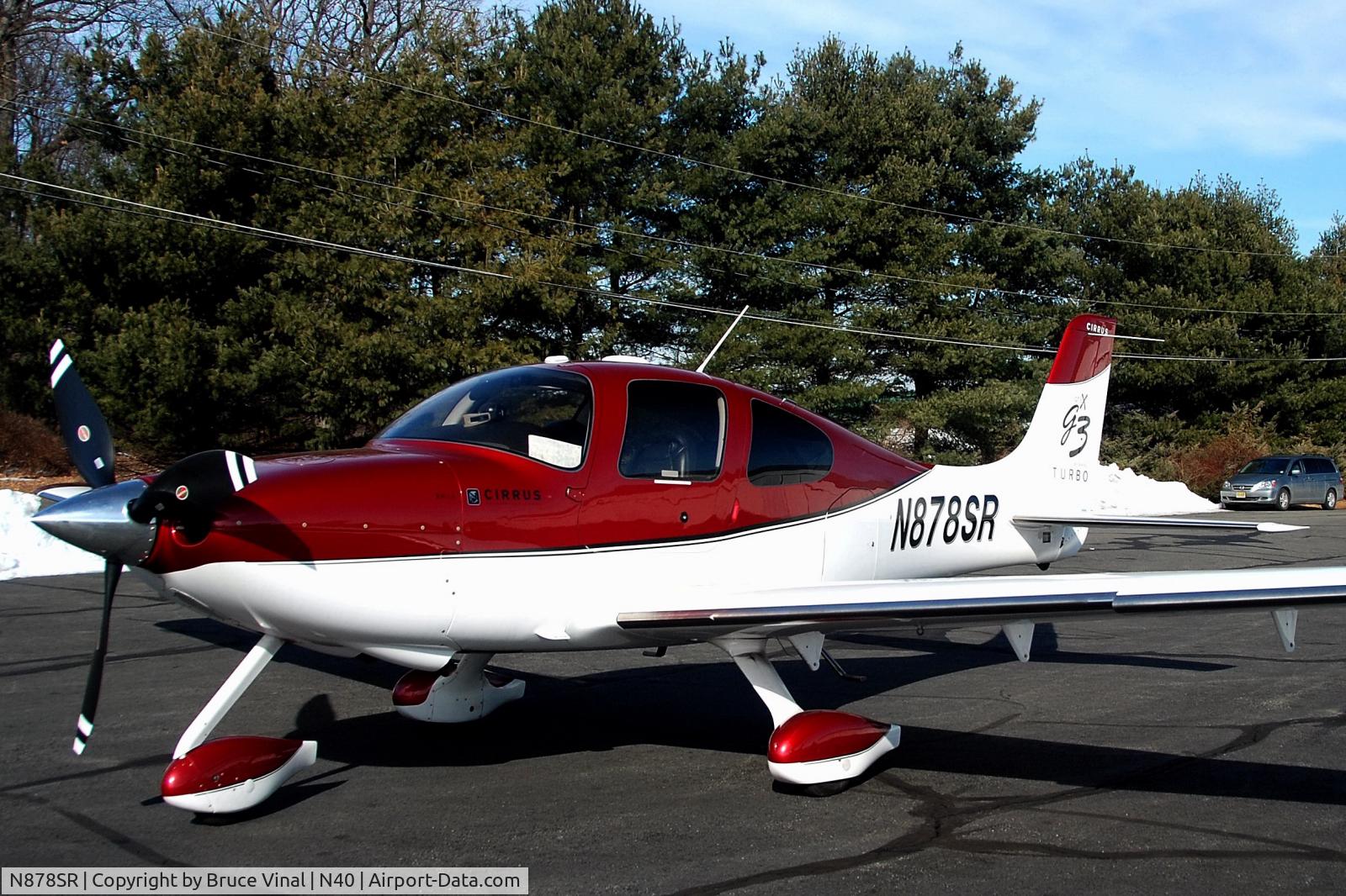 N878SR, 2007 Cirrus SR22 G3 GTS Turbo C/N 2778, At Sky Manor For Breakfast