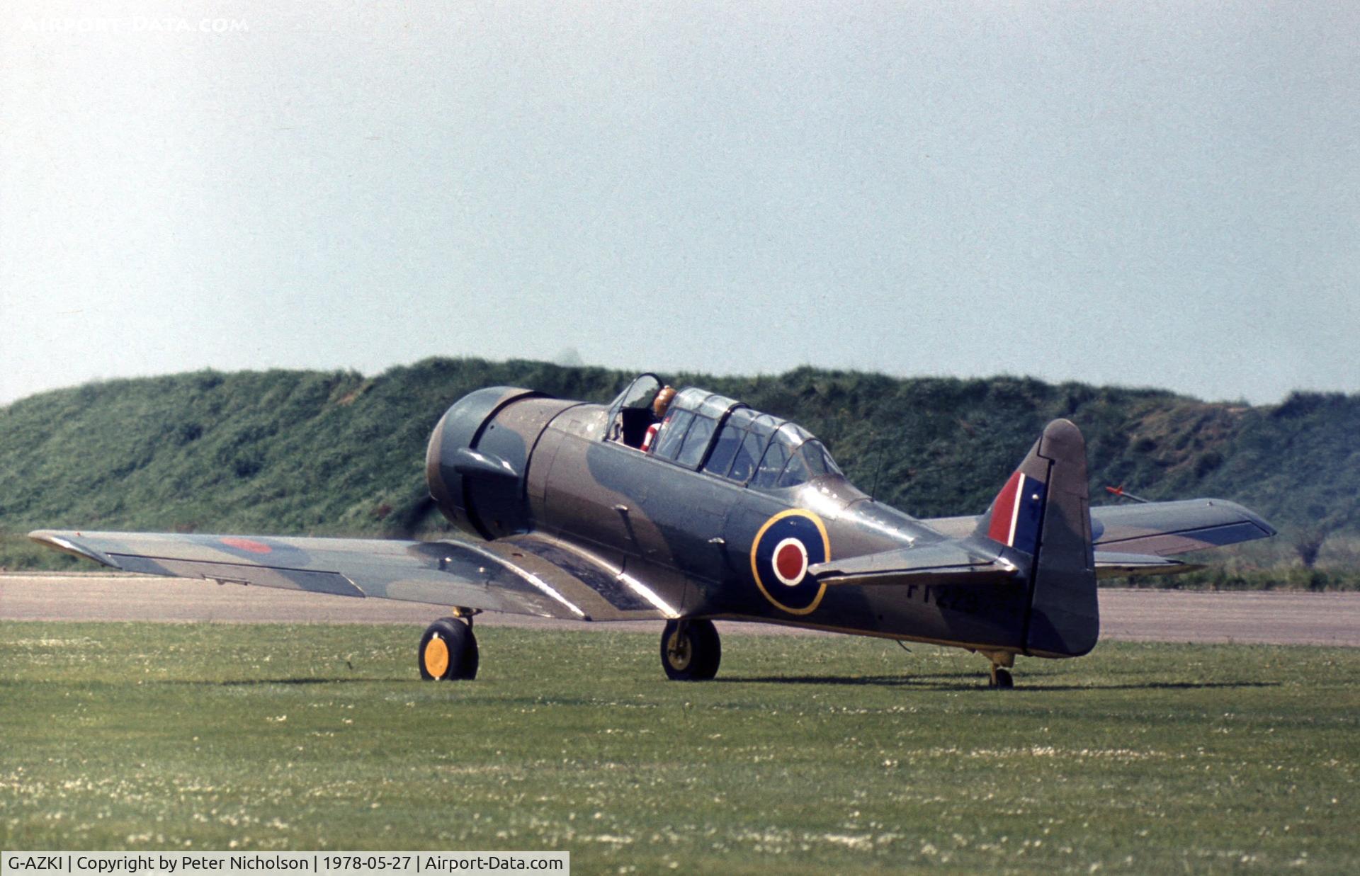 G-AZKI, 1943 Noorduyn AT-16 Harvard IIB C/N 14A-1269, Another of the Harvards which attended the 1978 Bassingbourn Air Show.