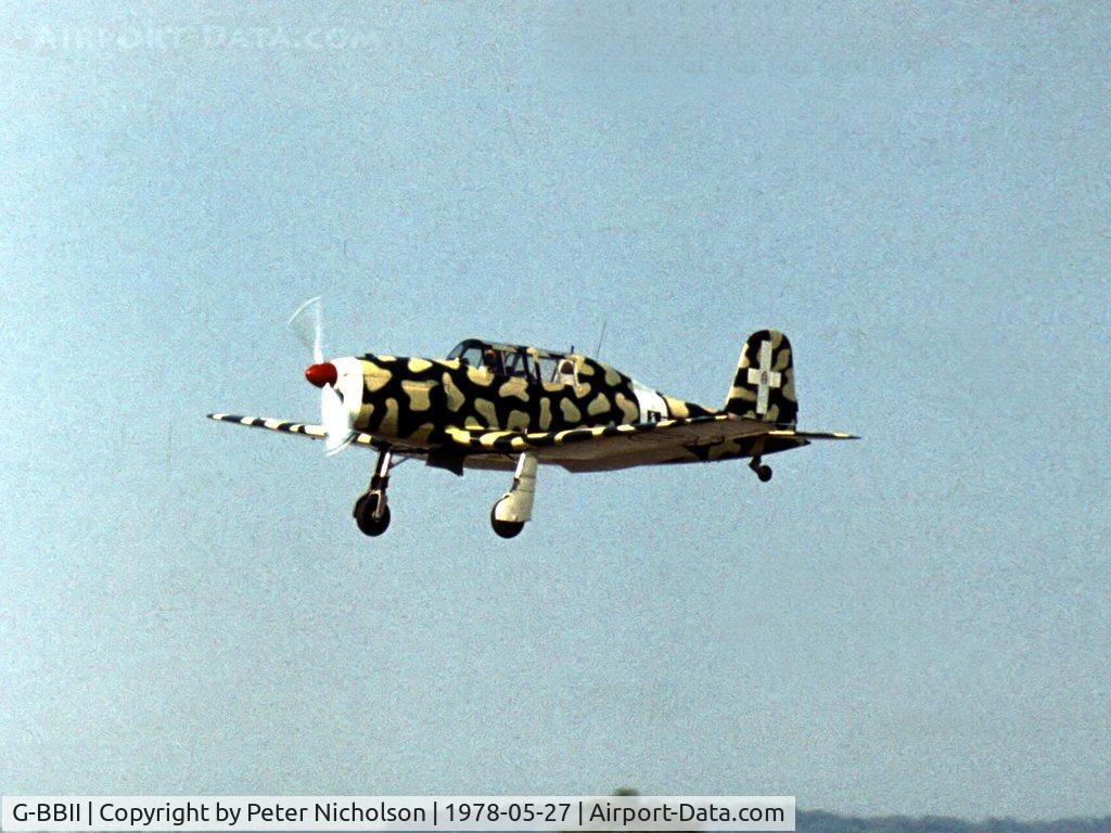 G-BBII, 1950 Fiat G-46-3B C/N 44, Ex Italian AF G46 serial MM52801 at the 1978 Bassingbourn Air Show.