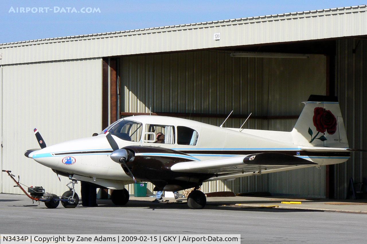 N3434P, 1958 Piper PA-23 C/N 23-1401, At Arlington Municipal