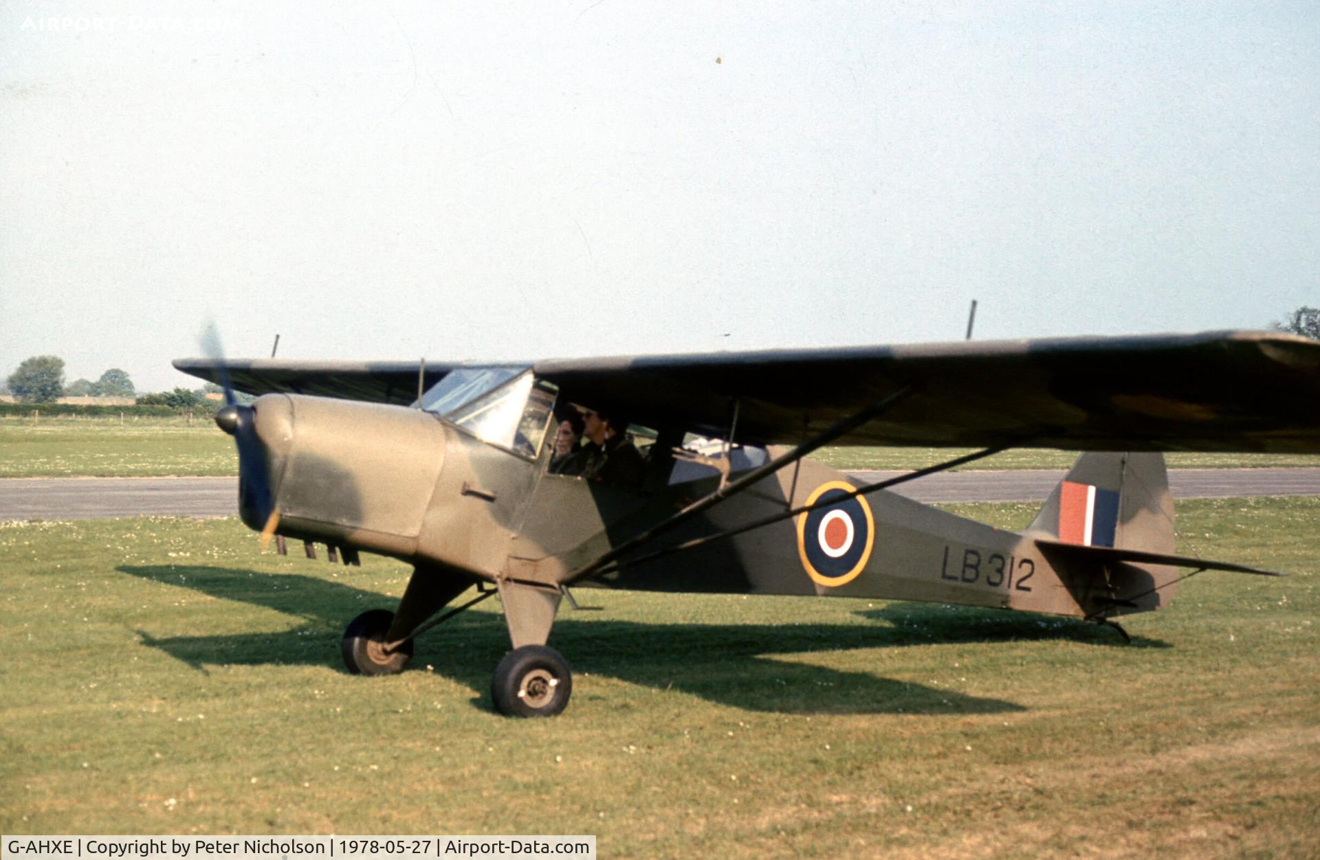 G-AHXE, 1942 Taylorcraft Auster Plus D C/N 171, Another view of the Taylorcraft at the 1978 Bassingbourn Air Show.