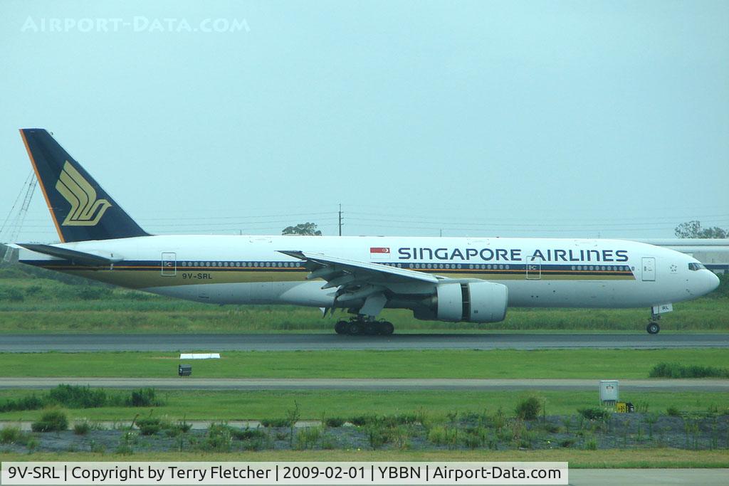 9V-SRL, 2002 Boeing 777-212/ER C/N 32334, Singapore B777 at Brisbane