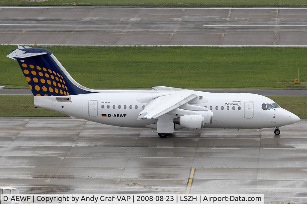D-AEWF, 1991 British Aerospace BAe.146-200 C/N E2184, Lufthansa Bae146