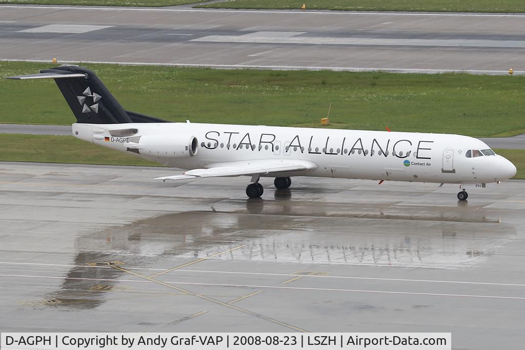 D-AGPH, 1990 Fokker 100 (F-28-0100) C/N 11308, Contact Air F100