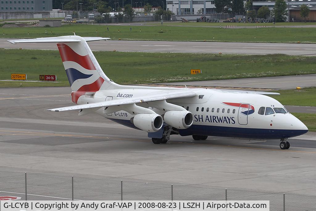 G-LCYB, 2001 BAE Systems Avro 146-RJ85 C/N E.2383, British Airways Bae146