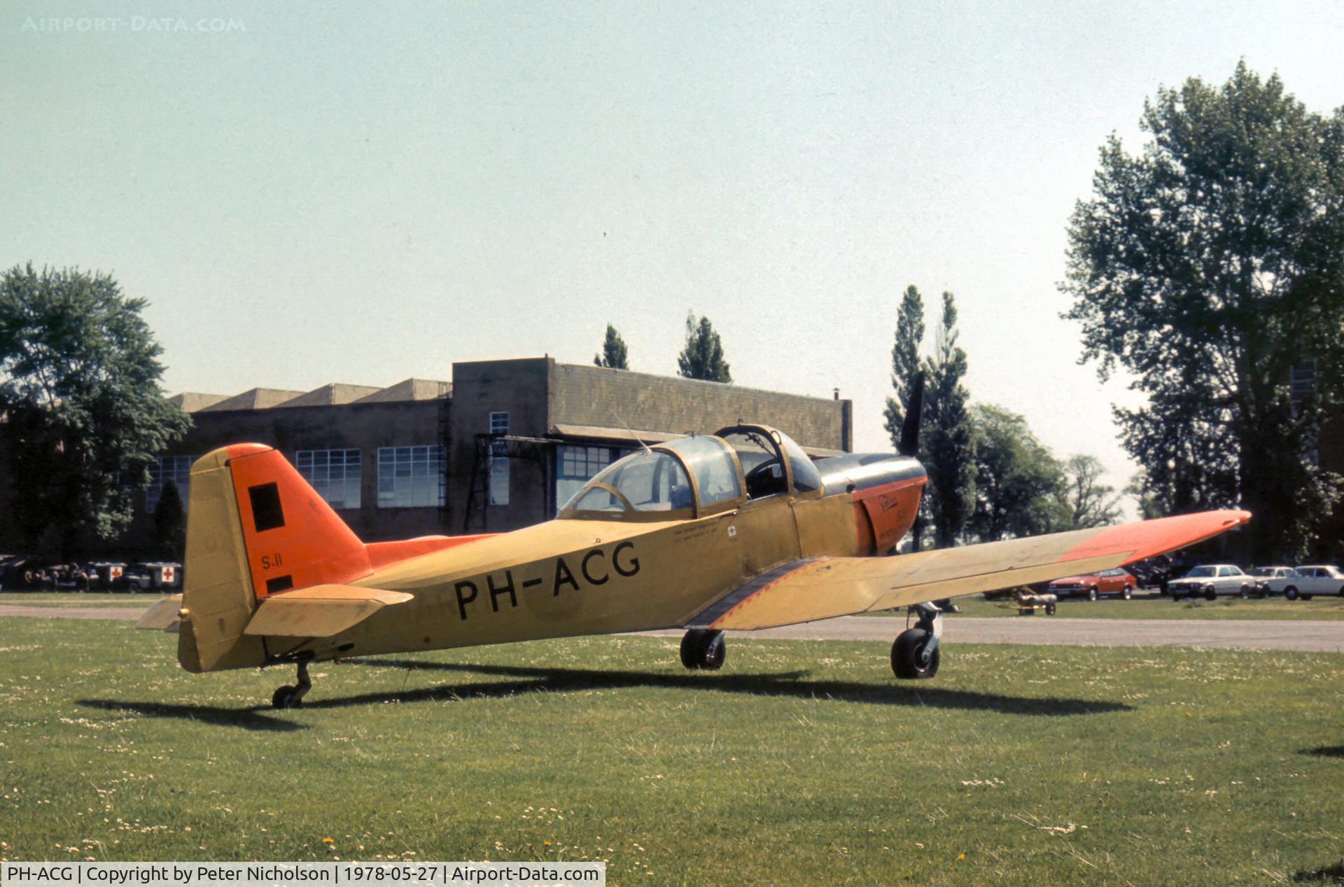 PH-ACG, Fokker S.11-1 Instructor C/N 6279, This Instructor attended the 1978 Bassingbourn Air Show.