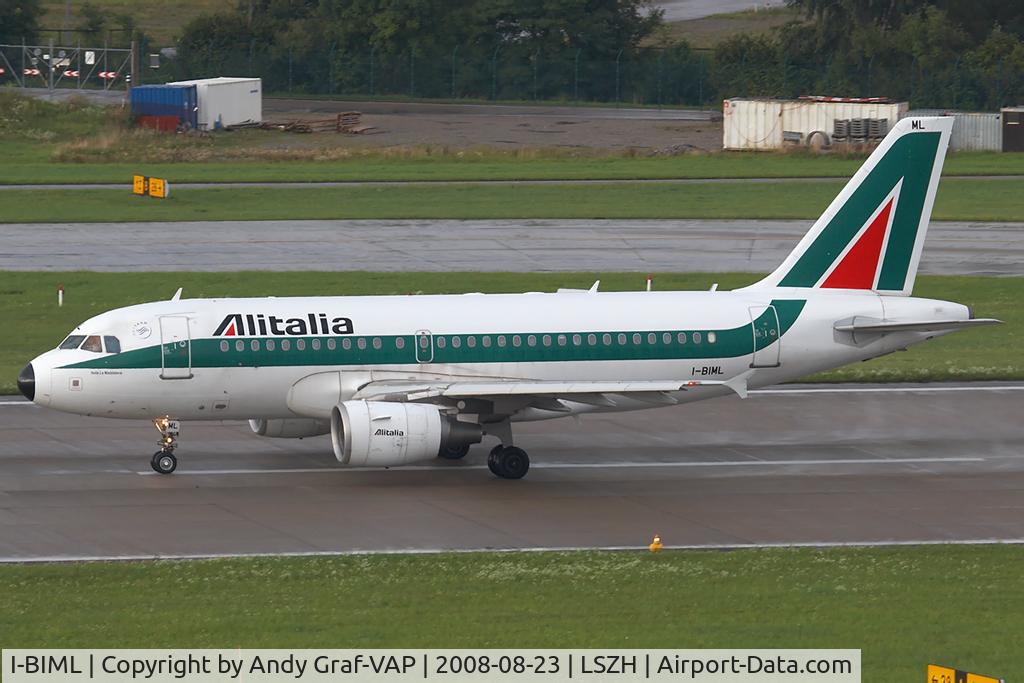 I-BIML, 2004 Airbus A319-112 C/N 2127, Alitalia A319