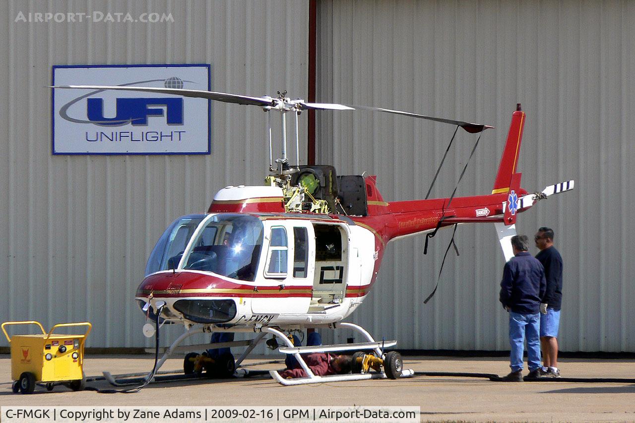 C-FMGK, 1980 Bell 206L-1 LongRanger II C/N 45402, Bell 206 at Grand Prairie