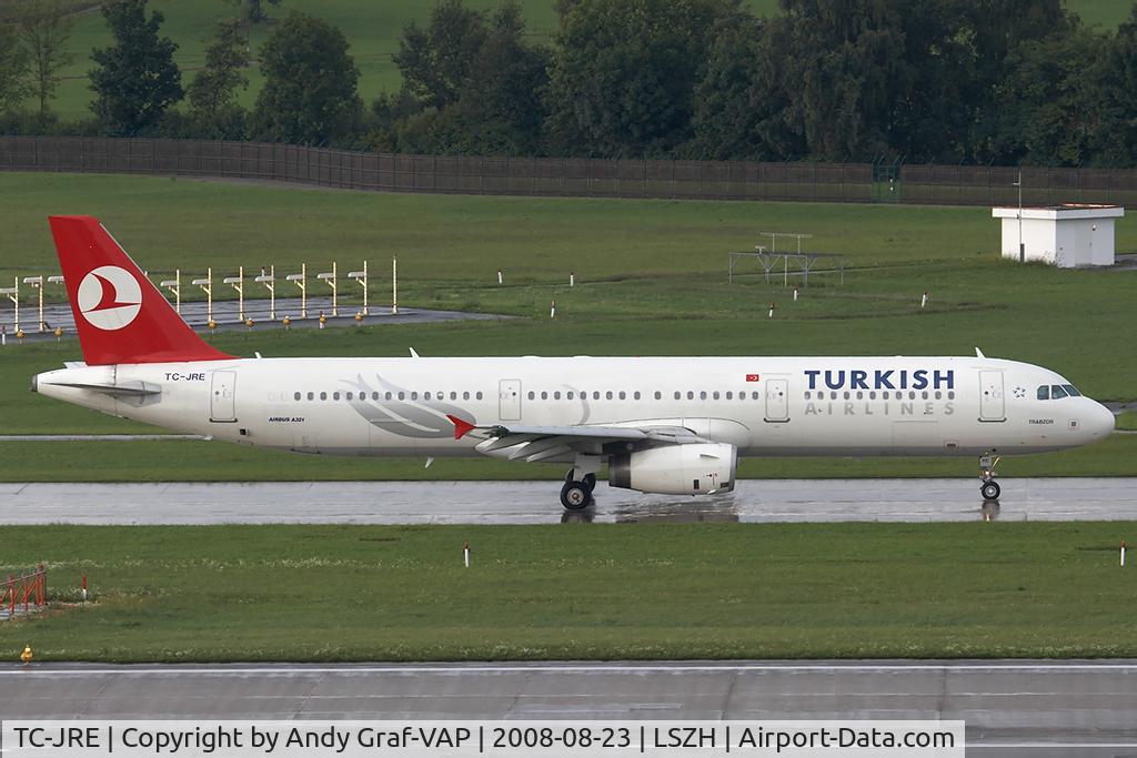 TC-JRE, 2007 Airbus A321-231 C/N 3126, Turkish Airlines A321