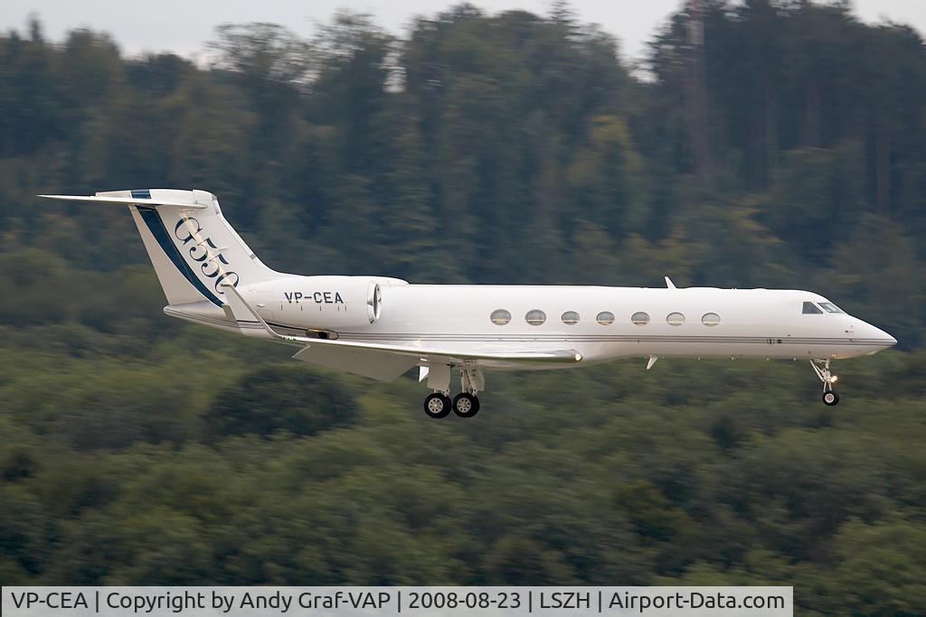VP-CEA, 2008 Gulfstream Aerospace GV-SP (G550) C/N 5181, Gulfstream G550
