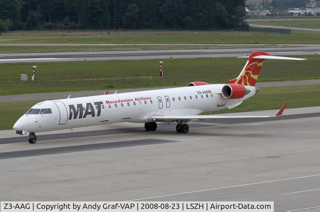 Z3-AAG, 2001 Bombardier CRJ-900LR (CL-600-2D24) C/N 15001, Macedonian Airlines CRJ900