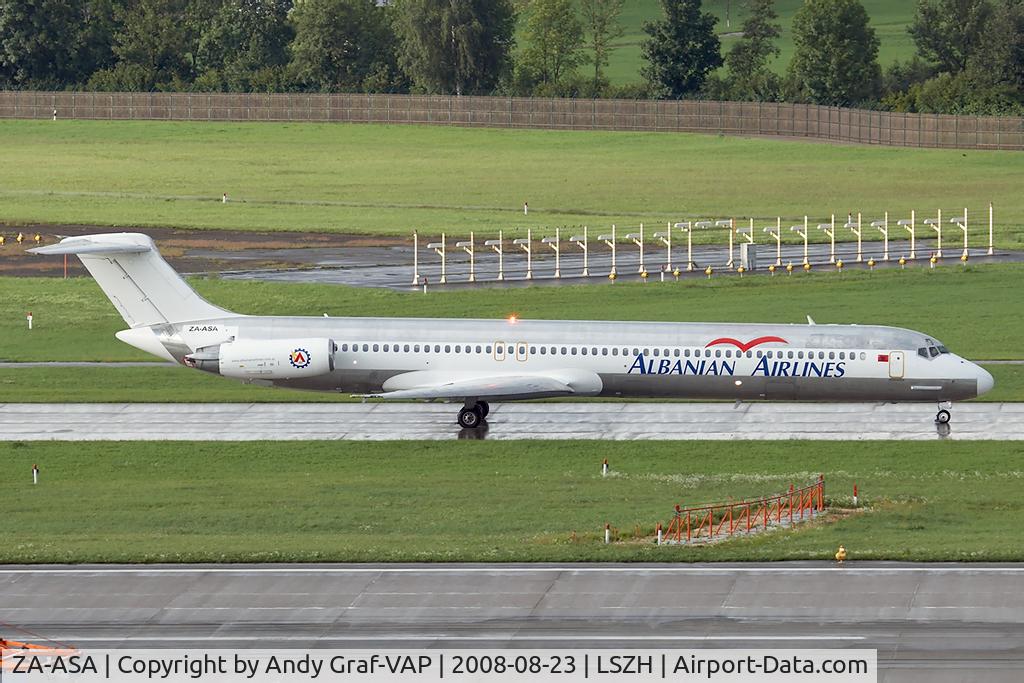 ZA-ASA, 1983 McDonnell Douglas MD-82 (DC-9-82) C/N 49165, Albanian Airlines MD80