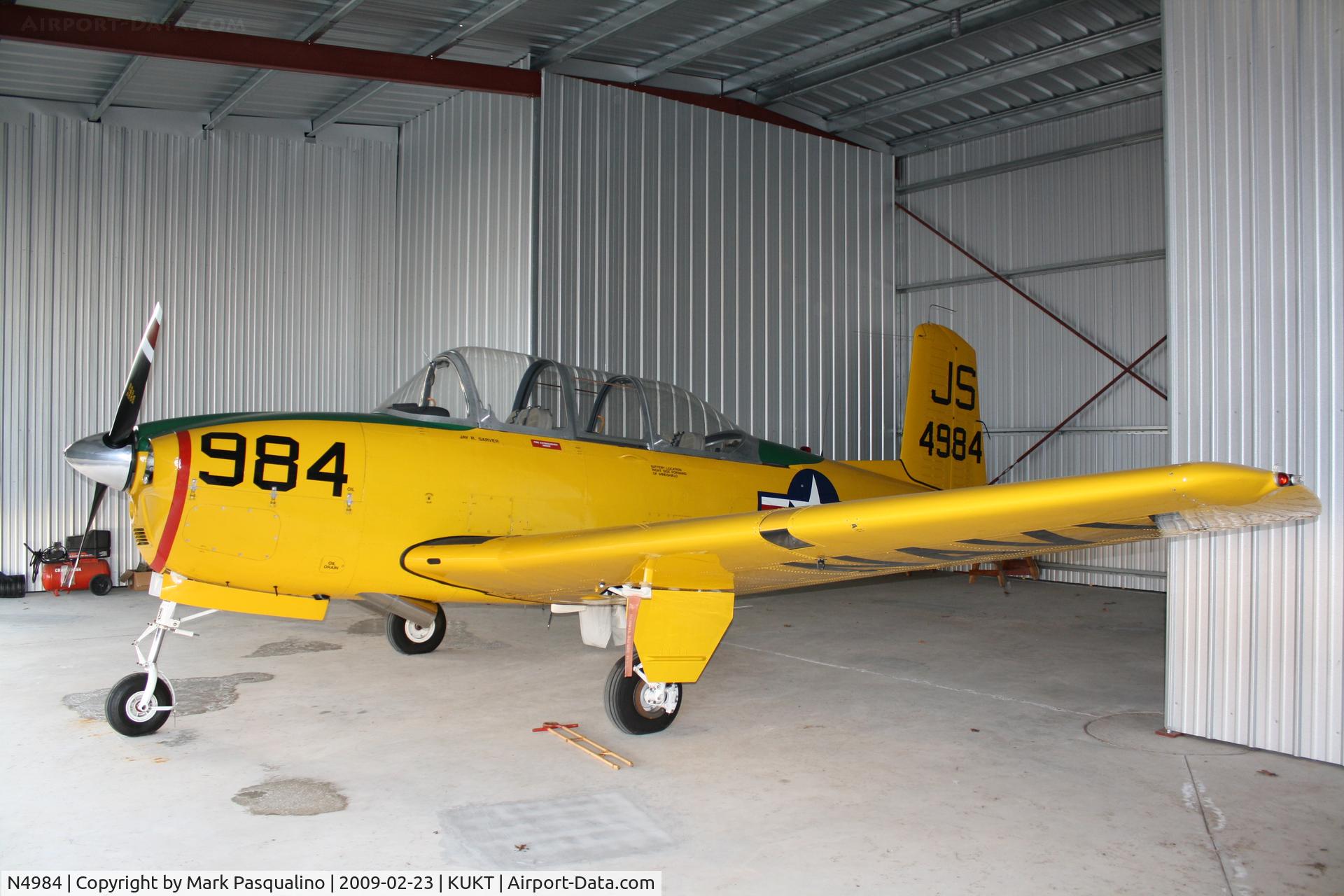N4984, 1955 Beech-sarver D-45 C/N JS-611, Beech T-34B