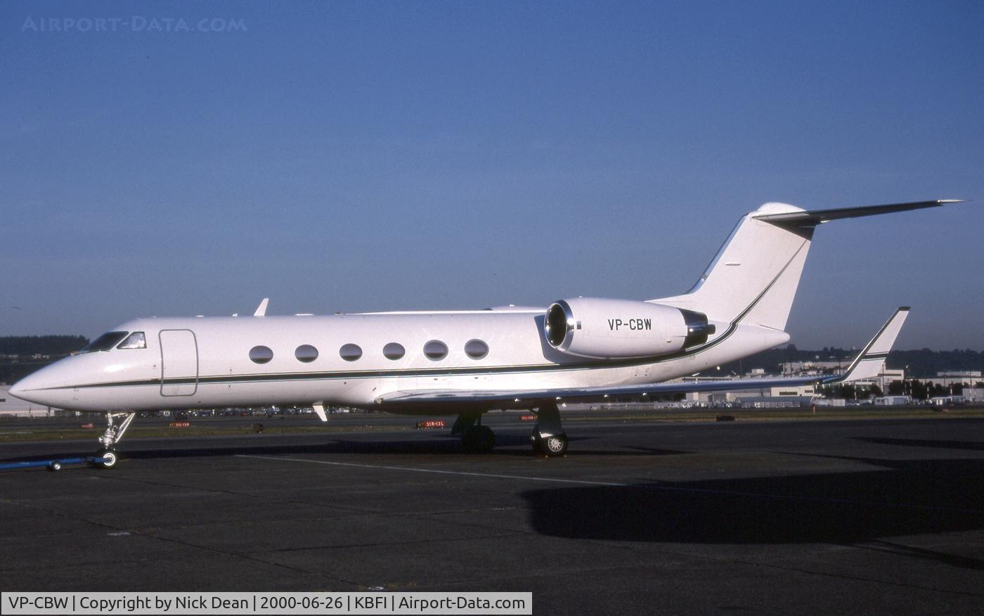 VP-CBW, 1989 Gulfstream Aerospace G-IV C/N 1096, KBFI