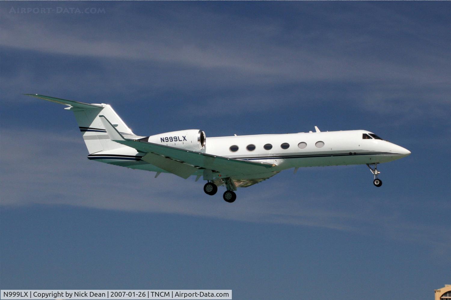 N999LX, 1989 Gulfstream Aerospace G-IV C/N 1099, TNCM