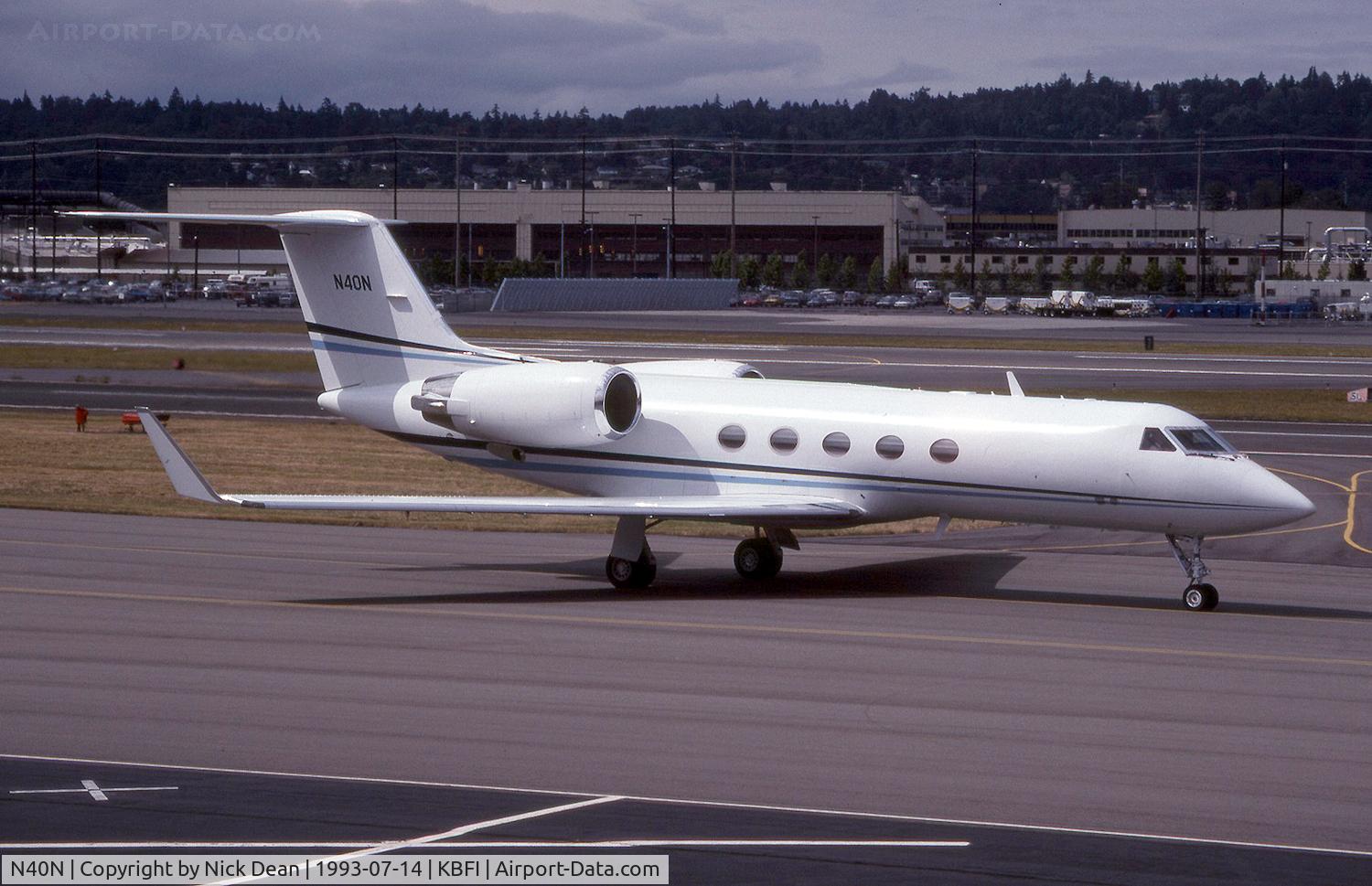 N40N, 1989 Gulfstream Aerospace Gulfstream IV C/N 1122, KBFI