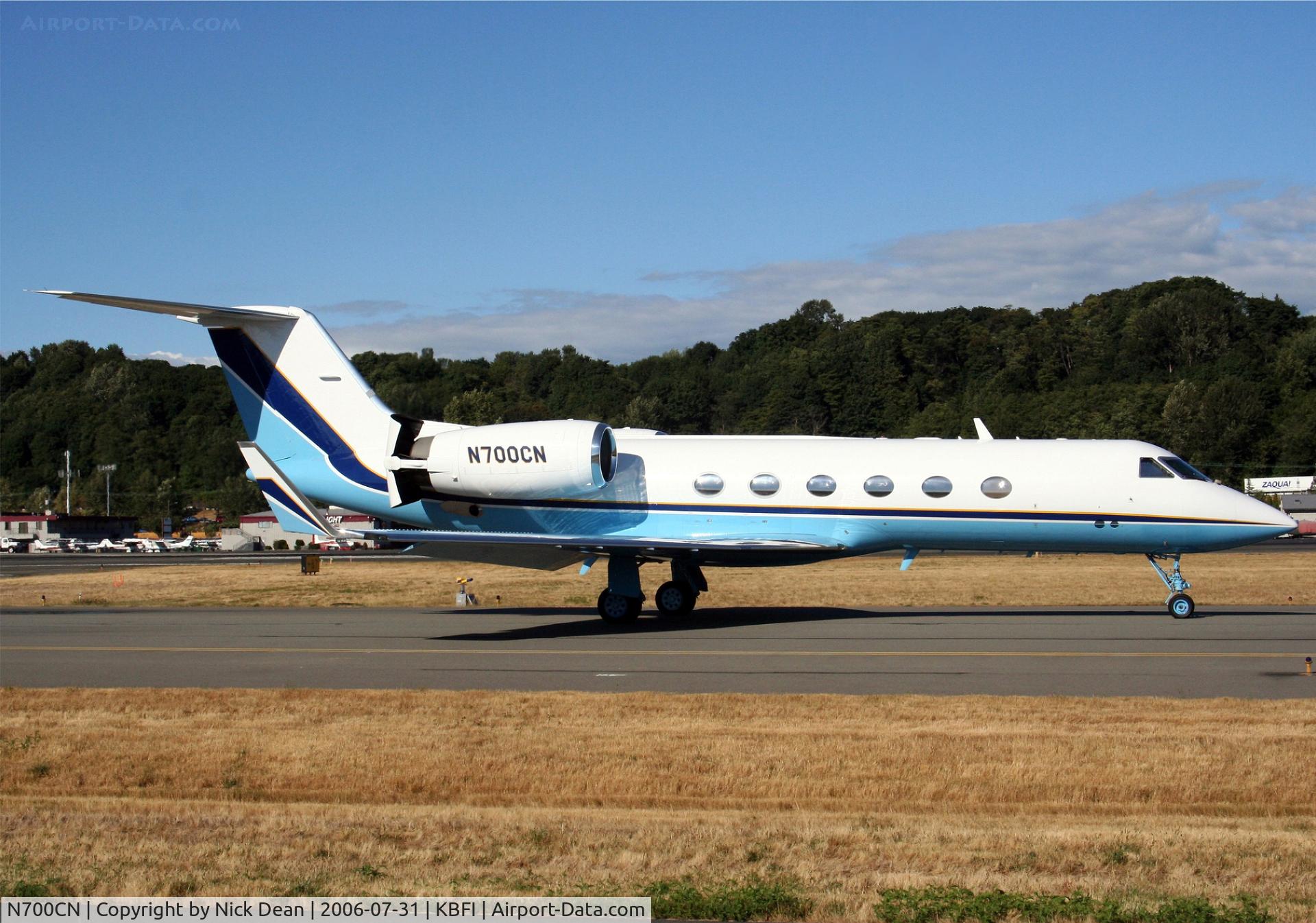 N700CN, 1990 Gulfstream Aerospace G-IV C/N 1133, KBFI