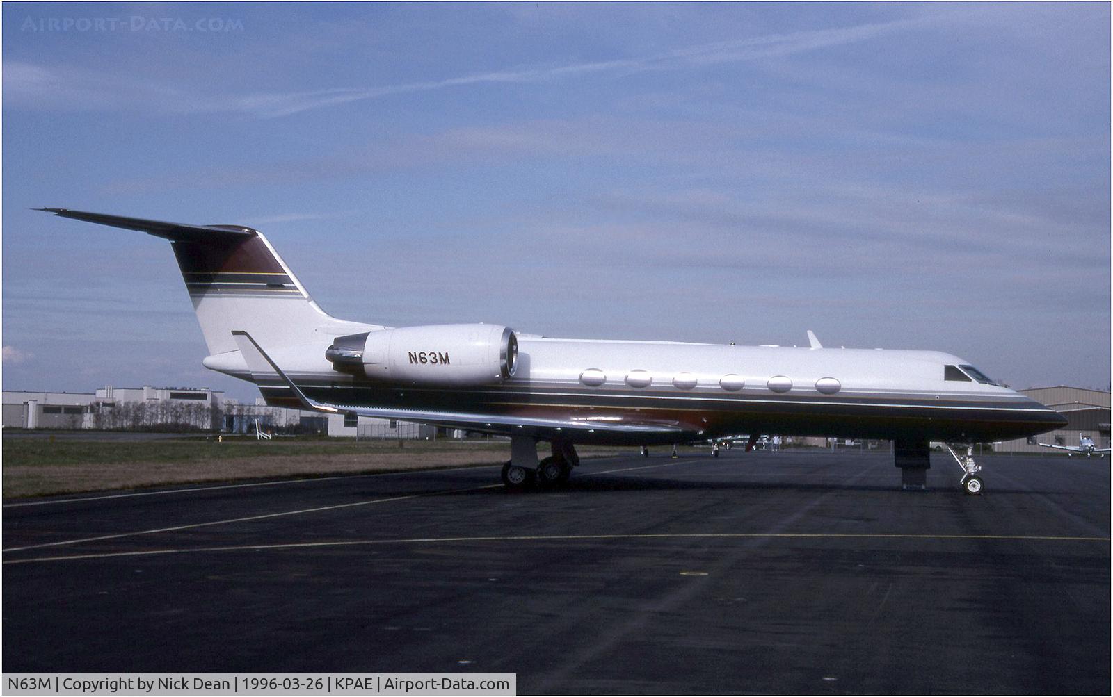 N63M, 1990 Gulfstream Aerospace Gulfstream IV C/N 1152, KPAE