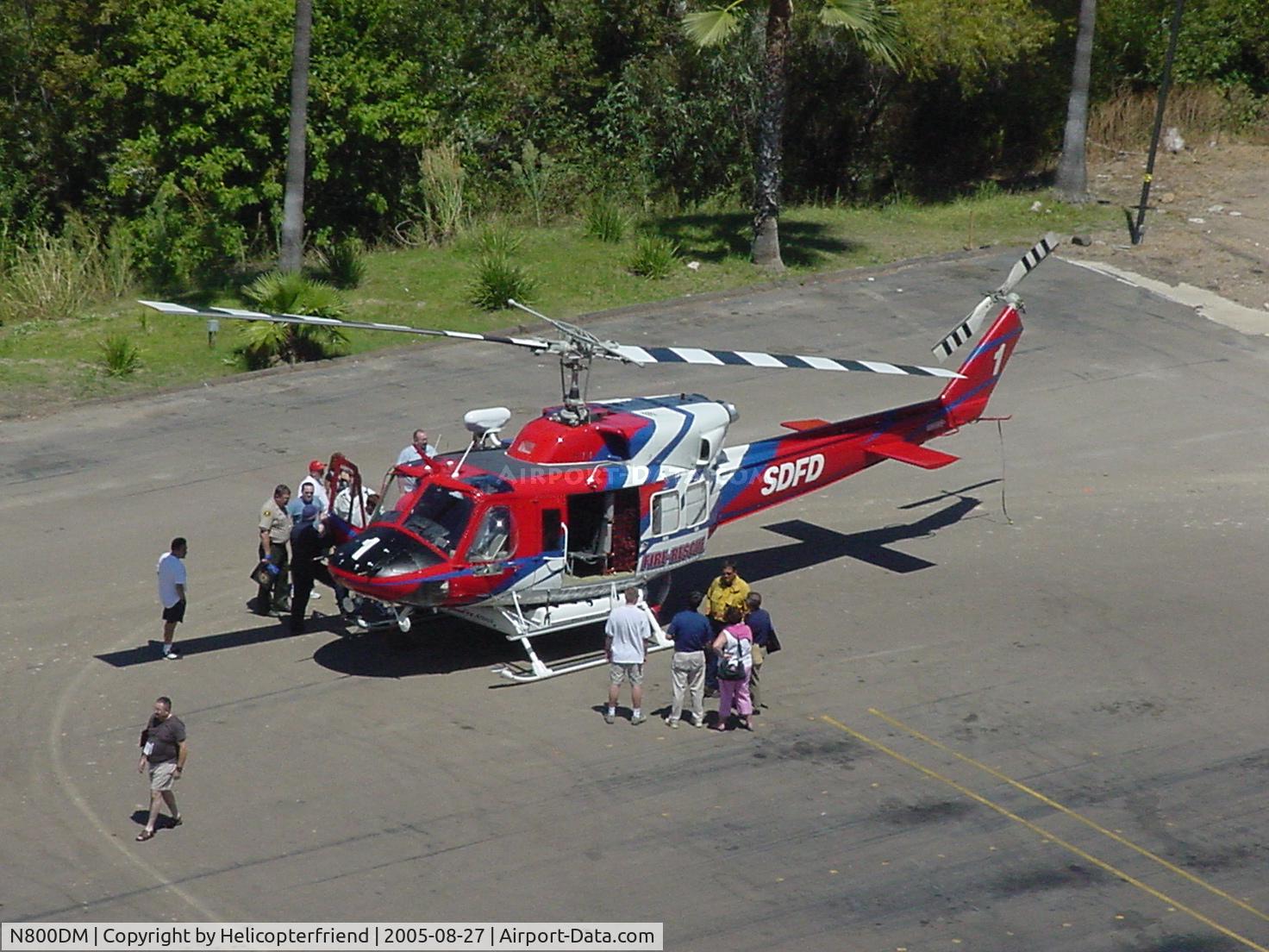 N800DM, 1980 Bell 212 C/N 31147, Parked for display at CRPOA Conference in San Diego
