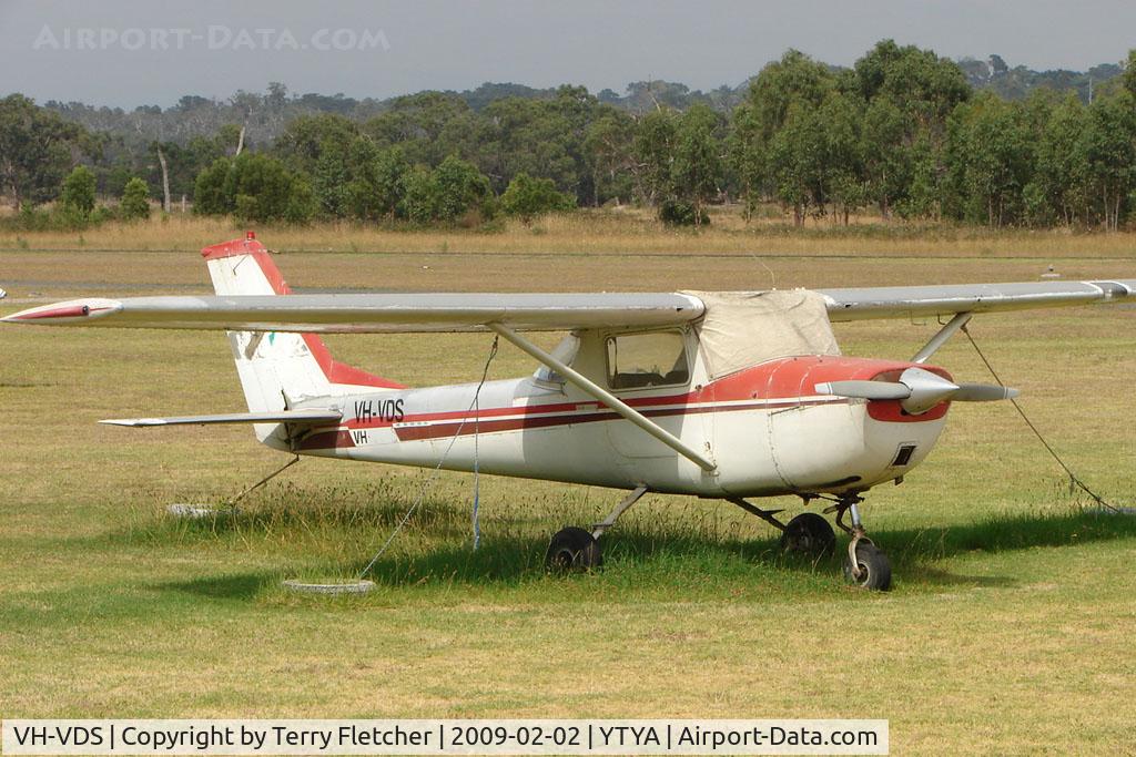 VH-VDS, 1966 Cessna 150F C/N 15062587, Cessna 150 parked at Tyabb (Mornington Peninsula) , Victoria