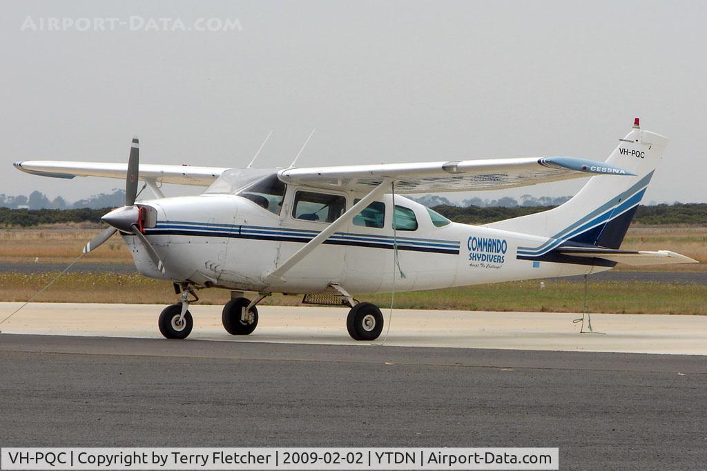 VH-PQC, 1965 Cessna U206 Super Skywagon C/N U206-0407, Commando Skydiving Cessna U206 at Tooradin Airport VIC