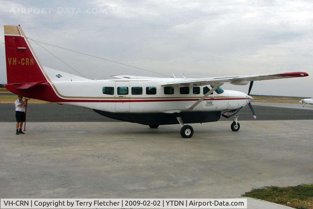 VH-CRN, 1995 Cessna 208B Grand Caravan C/N 208B0428, Cessna 208 Caravan brings in the fresh fish from Flinders Island for the Airport Restaurant each day around midday