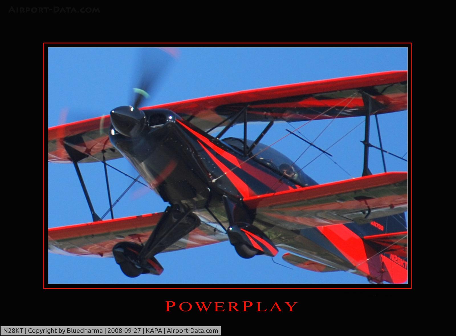 N28KT, 2005 Stolp SA-750 Acroduster Too C/N 0028, Power Play On final approach to 17L.