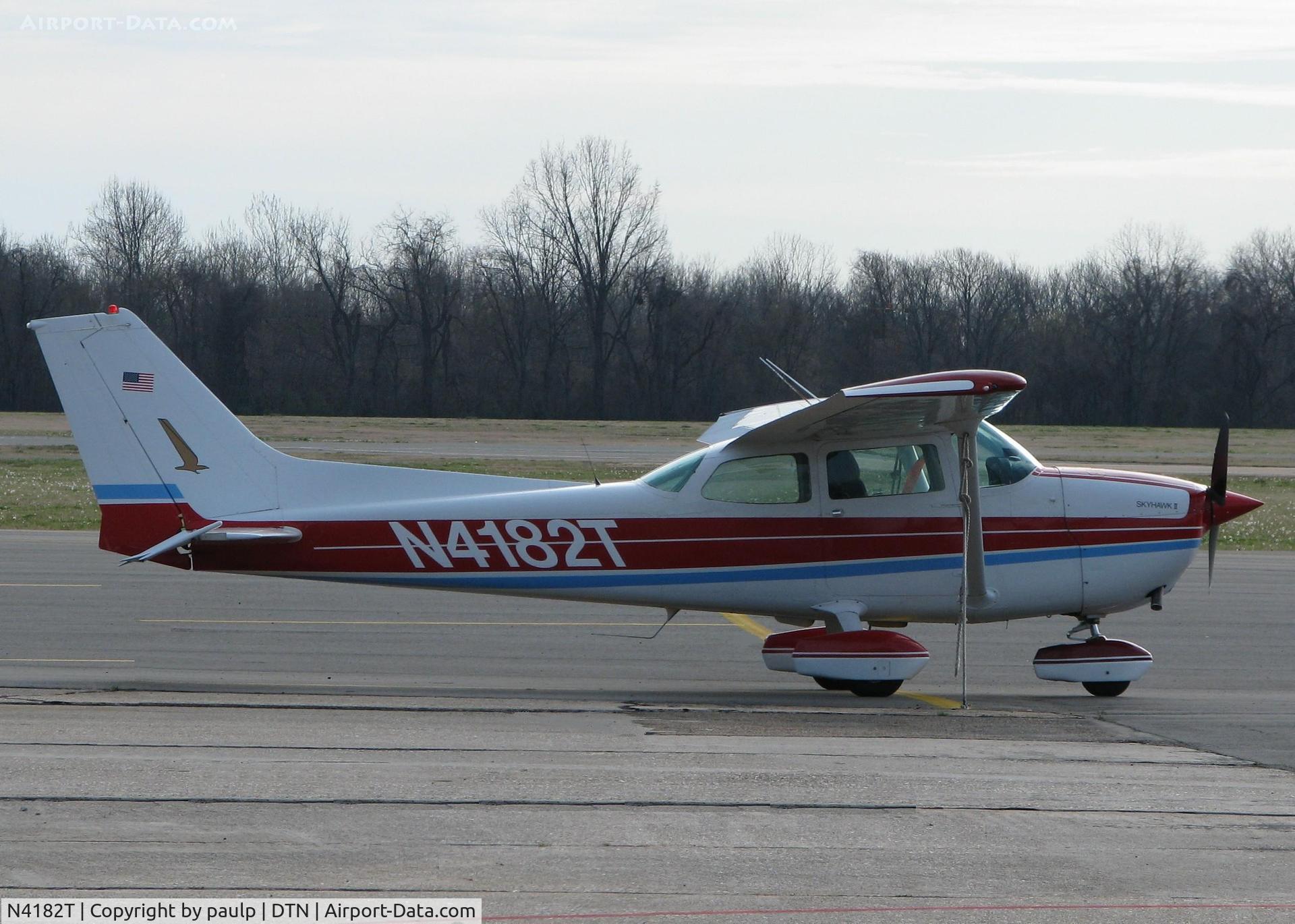 N4182T, 1978 Cessna 172N C/N 17270319, Parked at the Shreveport Downtown airport.
