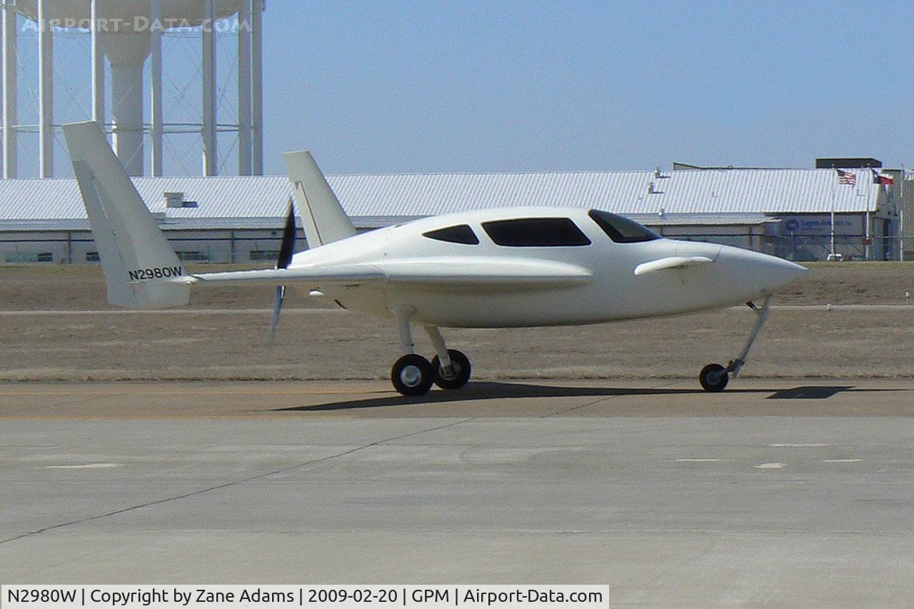 N2980W, Velocity Velocity STD FG C/N DMO055, At Grand Prairie Municipal