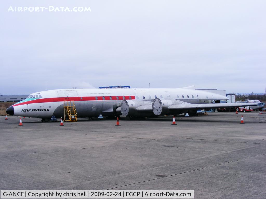 G-ANCF, 1959 Bristol 175 Britannia 308F C/N 12922, being preserved by the the Jestream Club at Liverpools John Lennon Airport