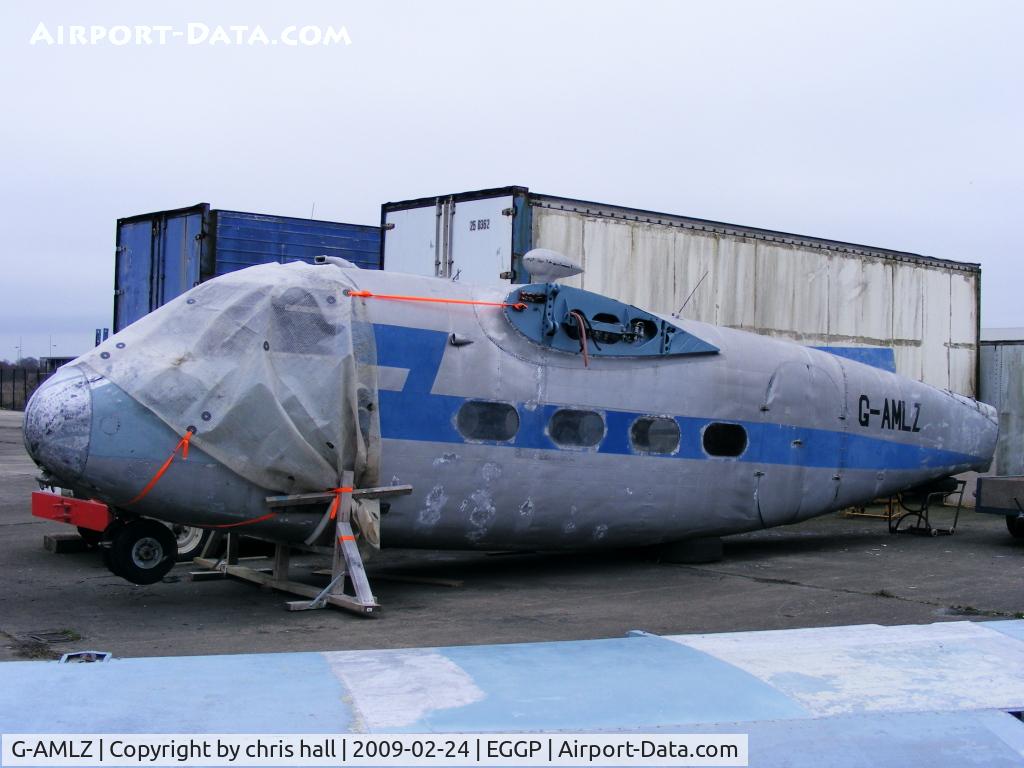 G-AMLZ, Percival P-50 Prince 6E C/N P50-46, being preserved by the the Jetstream Club at Liverpools John Lennon Airport