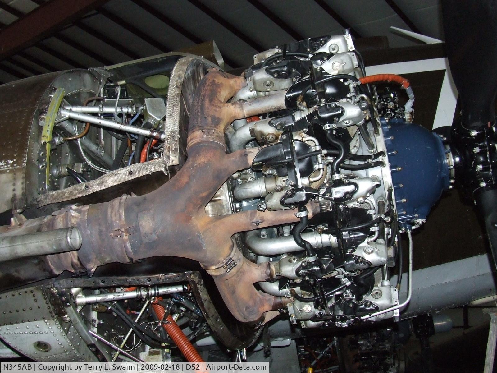 N345AB, 1943 Douglas DC3C-S1C3G (C-47A) C/N 13803, Engine inspection and maintenance.