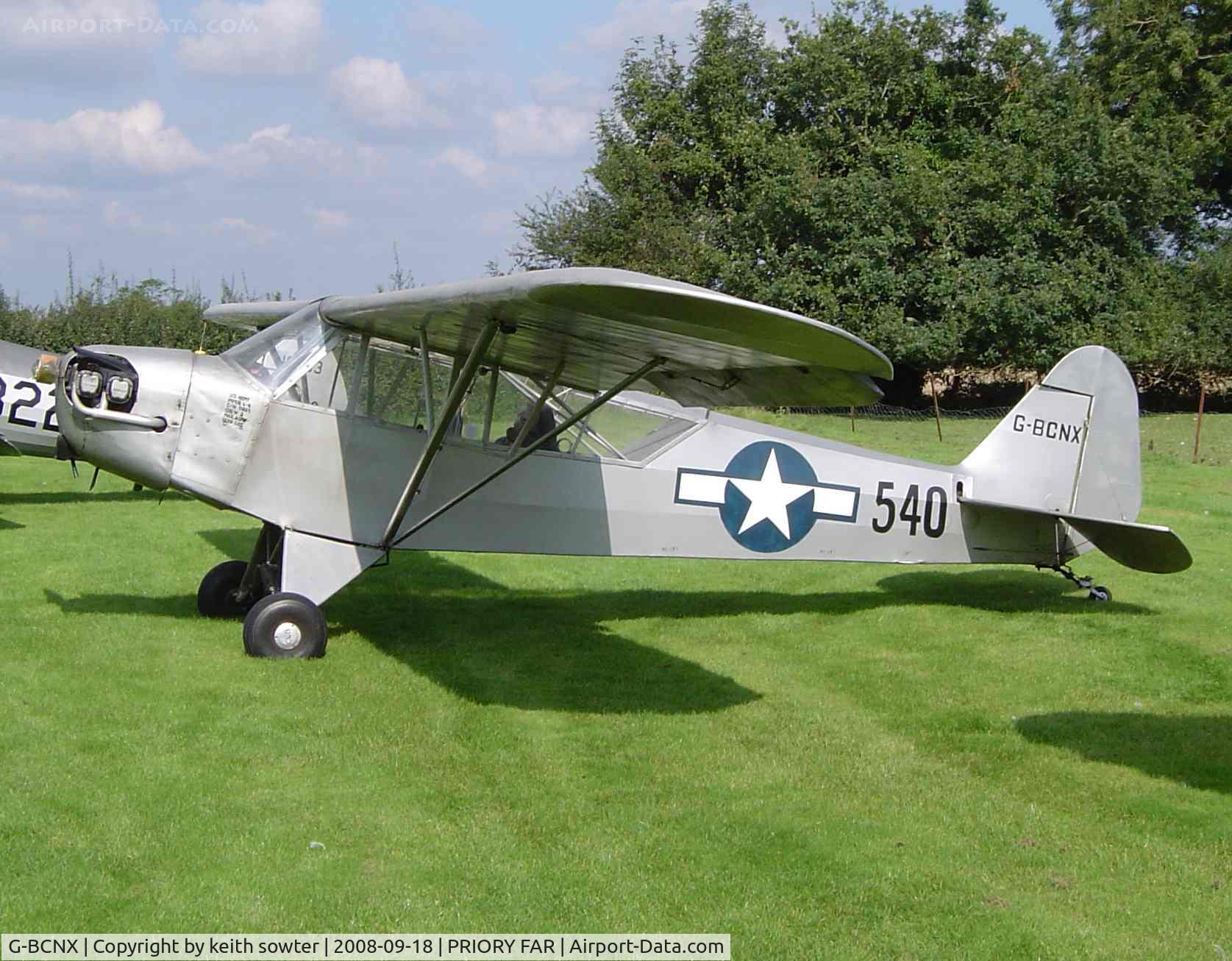 G-BCNX, 1944 Piper J3C-65 Cub Cub C/N 11831, Visitor