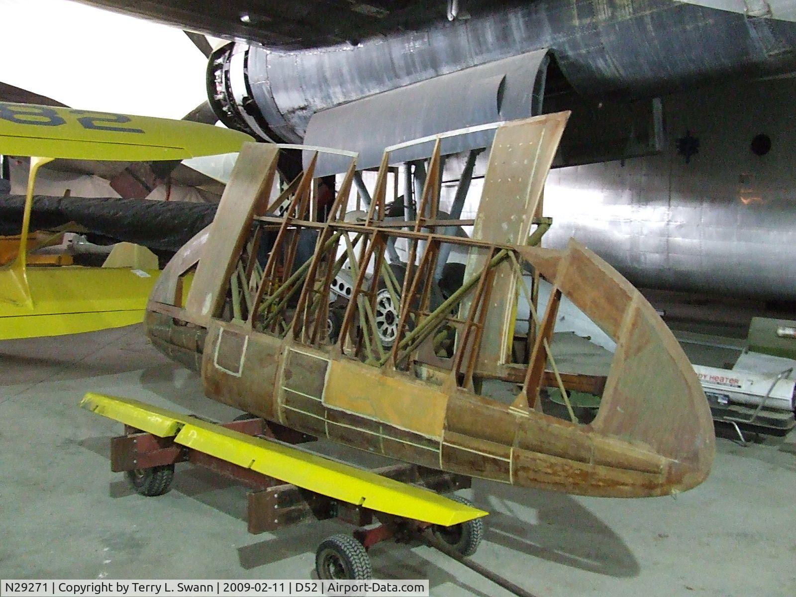N29271, 1940 Culver LCA C/N 140, One set of wings awaiting restoration.