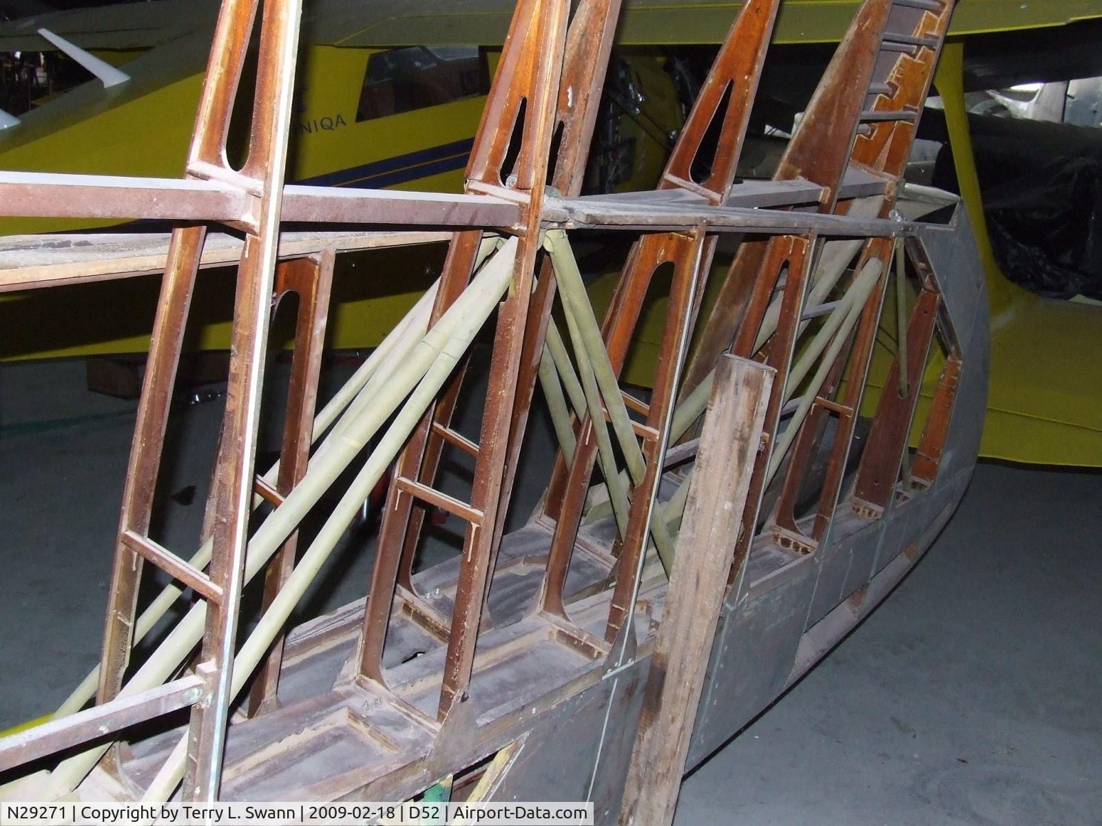 N29271, 1940 Culver LCA C/N 140, Wings awaiting restoration.