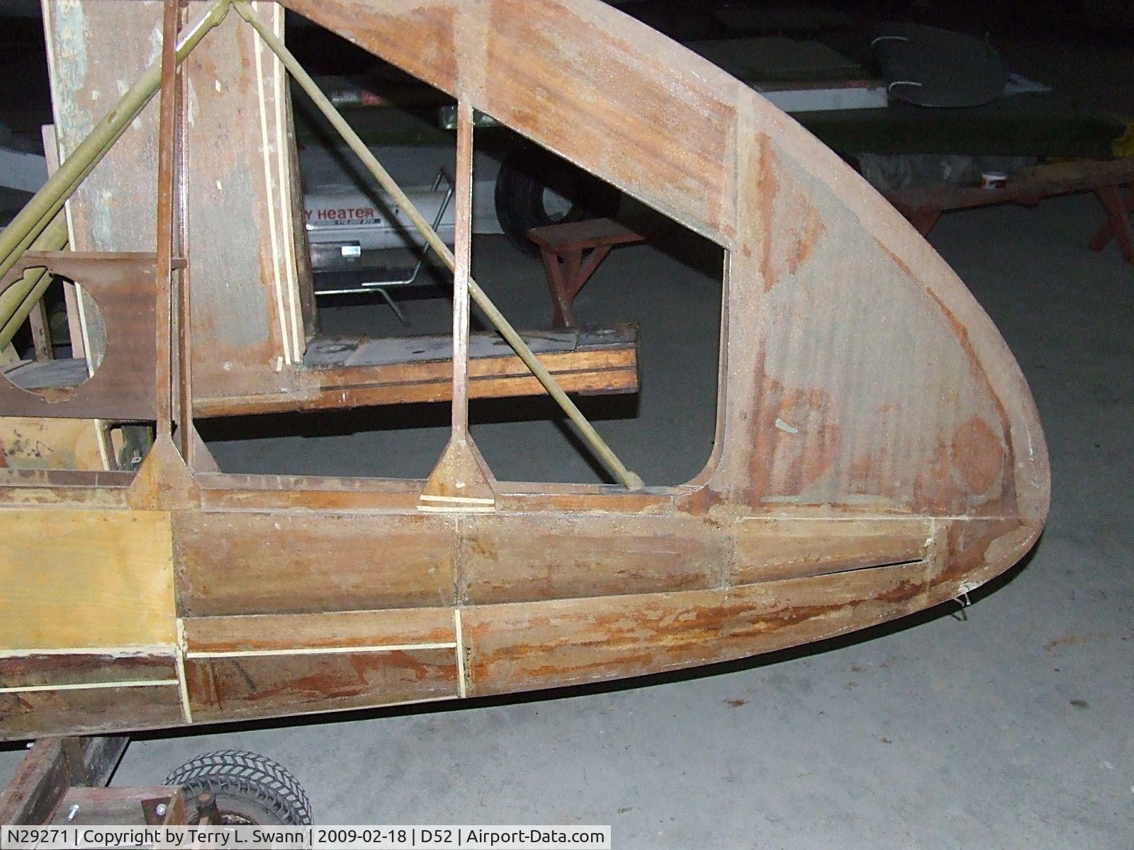N29271, 1940 Culver LCA C/N 140, Wings awaiting restoration.