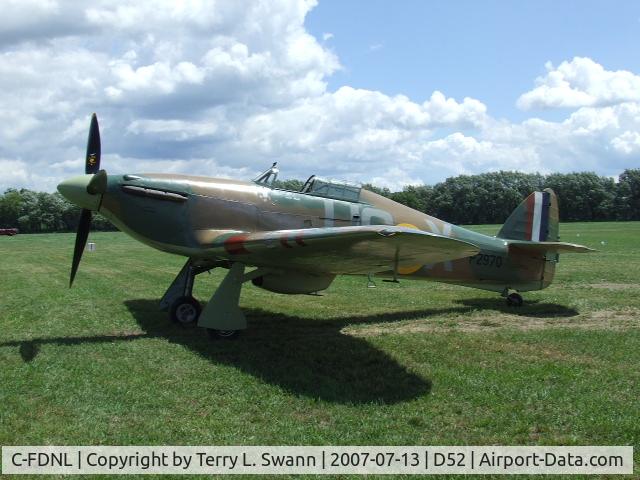 C-FDNL, 1942 Hawker (CCF) Hurricane Mk12 C/N 60372, At Geneseo Airshow